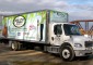 Box truck digitally printed 3M graphics wrap designed printed and installed by Green Screen Graphics of Rutland Vermont